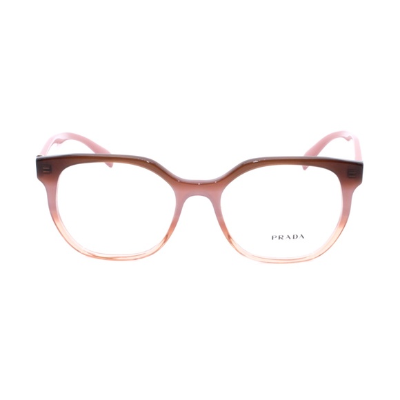 Prada Eyeglasses VPR02U 52.17 VX5-101 140 Brown Pi - Picture 2 of 7